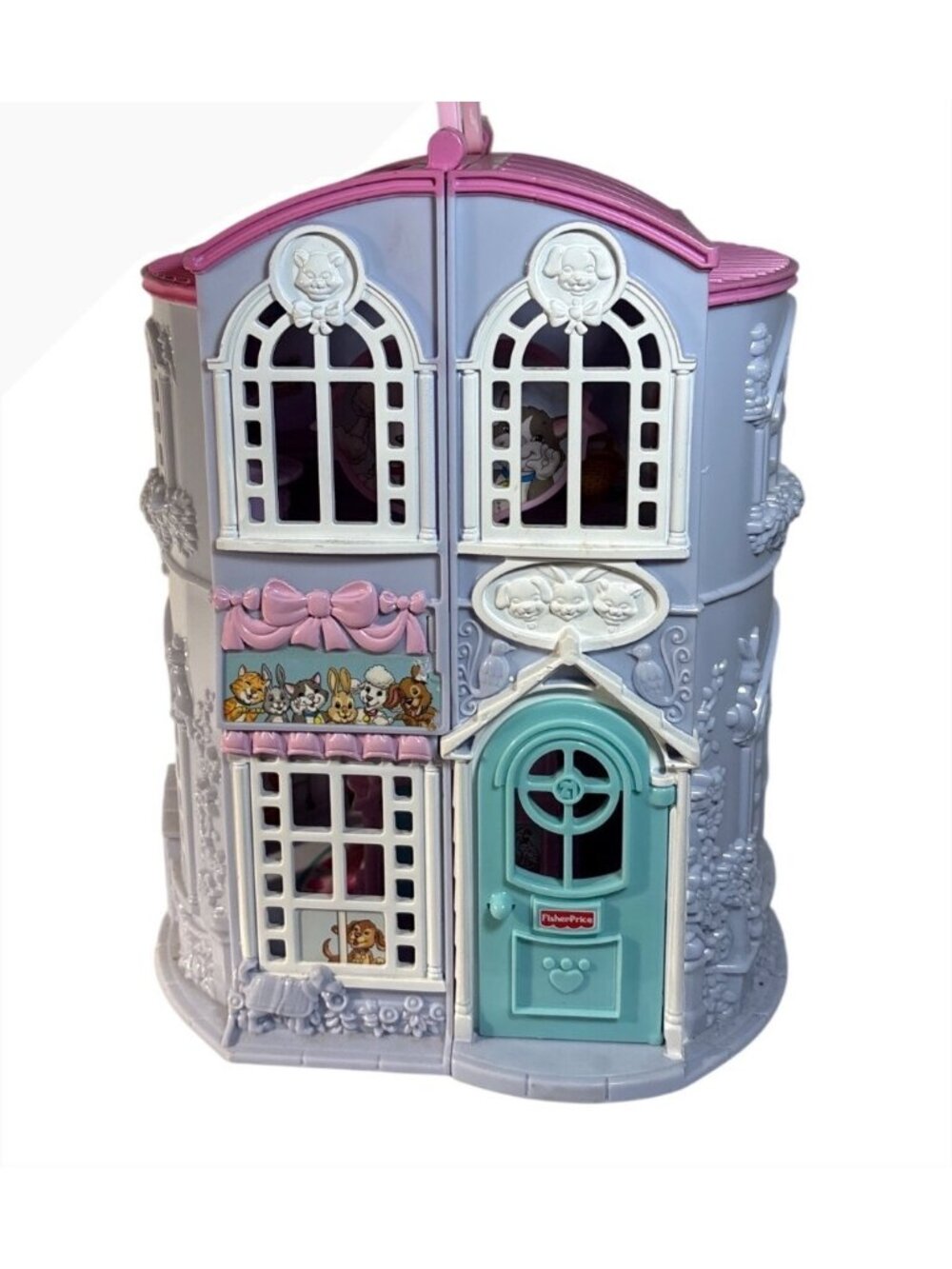 Fisher Price Sweet Street Pet Parlour Dollhouse Playset 2002 Vintage